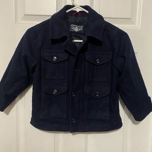 Authentic Baby Gap kids Sz 5 navy blue wool pea coat jacket
